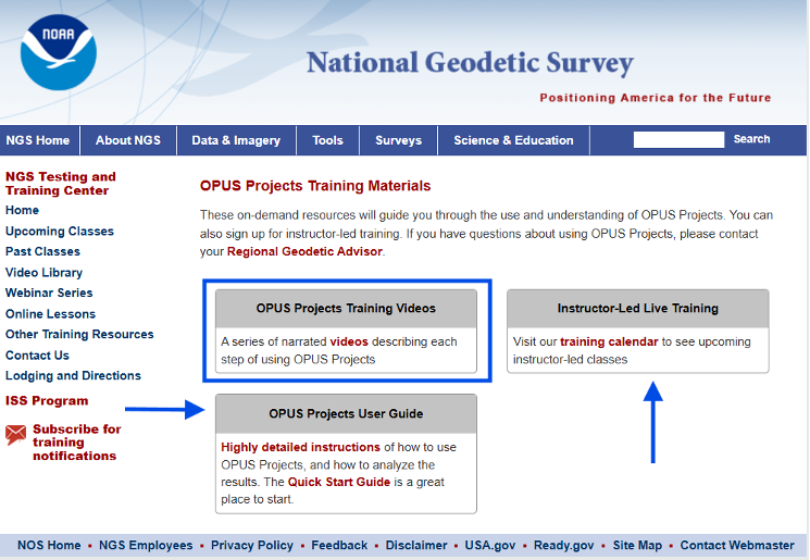 OPUS Projects' training material. (Photo: NGS) 