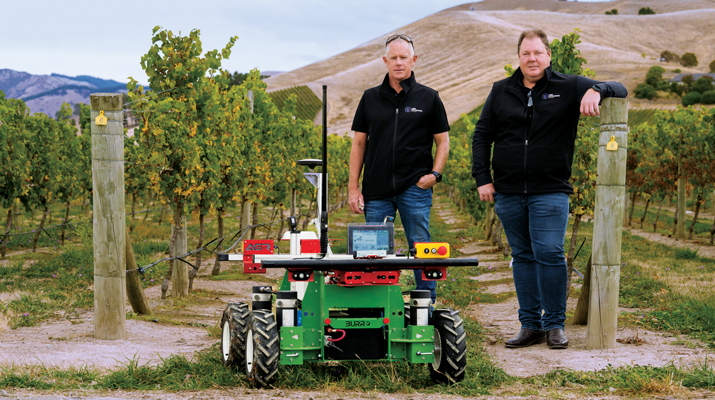 Chris and Cam Clifford, owners of Agri Automation, which distributes agricultural robots. (Photo: Chris Clifford, Agri Automation)