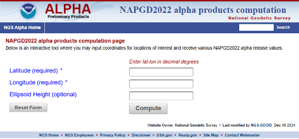 Single point interactive computations. (Photo: NGS) 