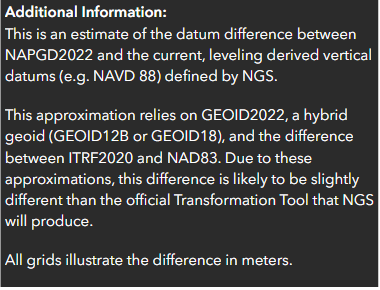 Additional information for NAPGD2022 difference. (Photo: NGS) 