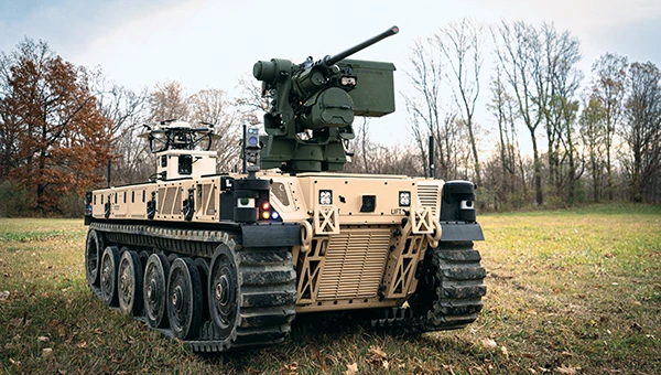 The RCV-L is a purpose-built hybrid-electric unmanned ground combat vehicle integrating technology from QinetiQ and Pratt Miller Defense. Photo: Pratt Miller