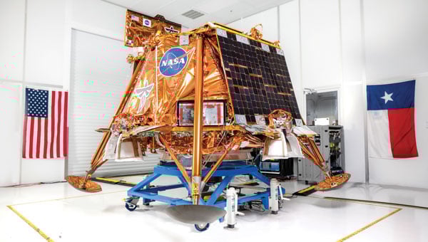 Firefly aerospace’s Blue Ghost Mission 1 lander is carrying 10 NASA science and technology instruments to the moon as part of NASA’s CLPS initiative and Artemis campaign. (Photo: Firefly Aerospace)