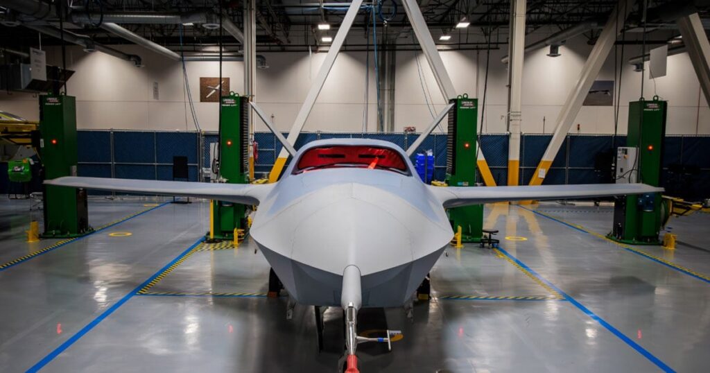 GA-ASI YFQ-42A fighter drone prototype (Credit: USAF)