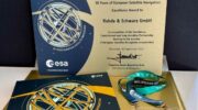 Rohde & Schwarz was recognized by ESA for its contribution to 30 years of European Satellite Navigation with an Excellence Award..(Photo: R&S)