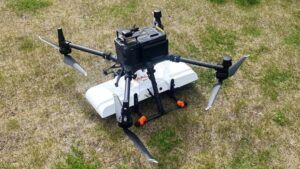 The MALÅ GeoDrone 600 radar package. (Photo: SPH Engineering)