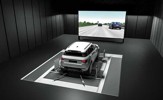 AVL DRIVINGCUBE enables the reproducible testing of driver assistance systems for self-driving vehicles. (Photo: AVL)
