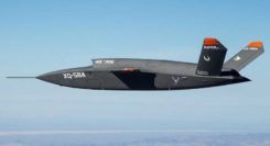 The XQ-58A Valkyrie demonstrator, a long-range, high subsonic UAV completed its inaugural flight March 5, 2019, at Yuma Proving Grounds, Arizona. (Photo: U.S. Defense Department)