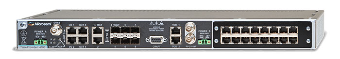 Microsemi launched its TimeProvider 4100 Release 2.0, the latest version of its TimeProvider 4100 precise timing grandmaster. (Photo: Microsemi)