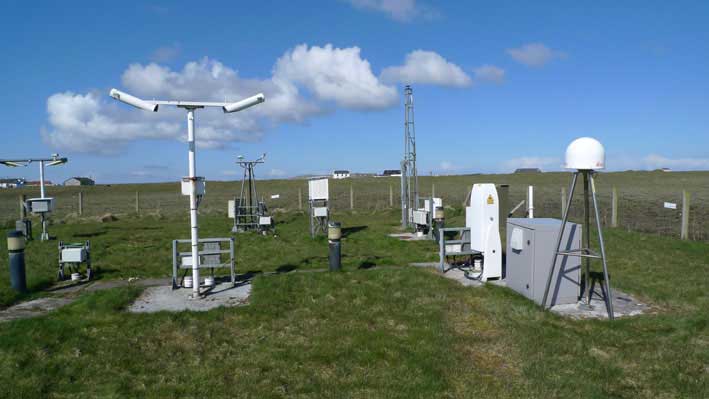 OS Net Station: A CORS station in Tiree, the Hebrides, part of the Ordnance Survey's 110-strong OS Net network. (Photo: Ordnance Survey)