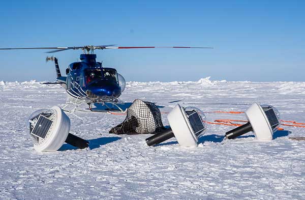 Autonomous ocean flux buoys integrate SBG Systems’ miniature inertial sensors. (Photo: SBG Systems)