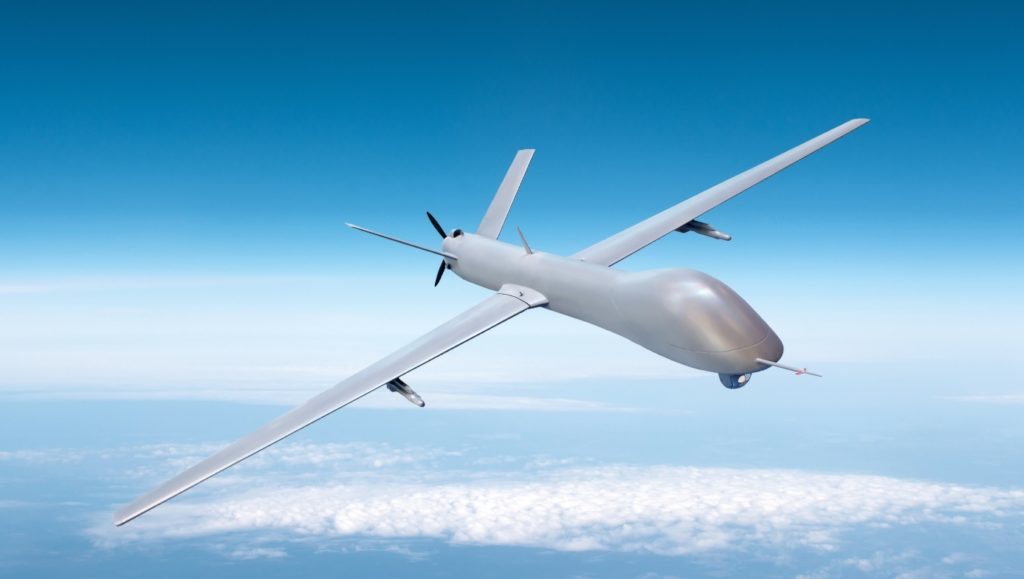 Figure 2. GNSS spoofing could be used to manipulate movement of aerial drones. (Image: Septentrio)