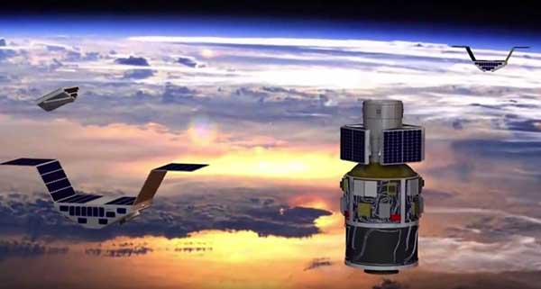 CYGNSS satellite launch. (Artist’s concept/NASA)