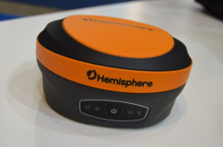 The S621 GNSS survey smart antenna is a complete redesign of Hemisphere's previous generation version, the S321+. (Photo: Allison Barwacz)