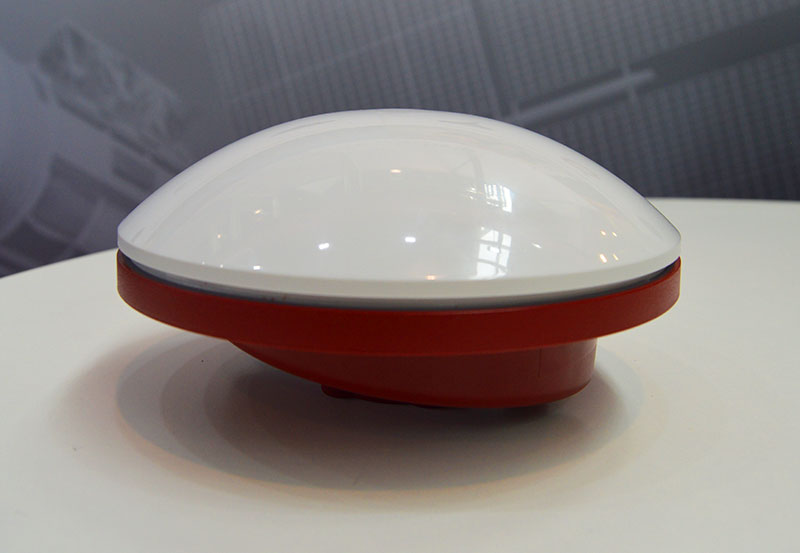 The VSP600L VeroStar supports the full GNSS spectrum, as well as L-band correction services. (Photo: GPS World staff)